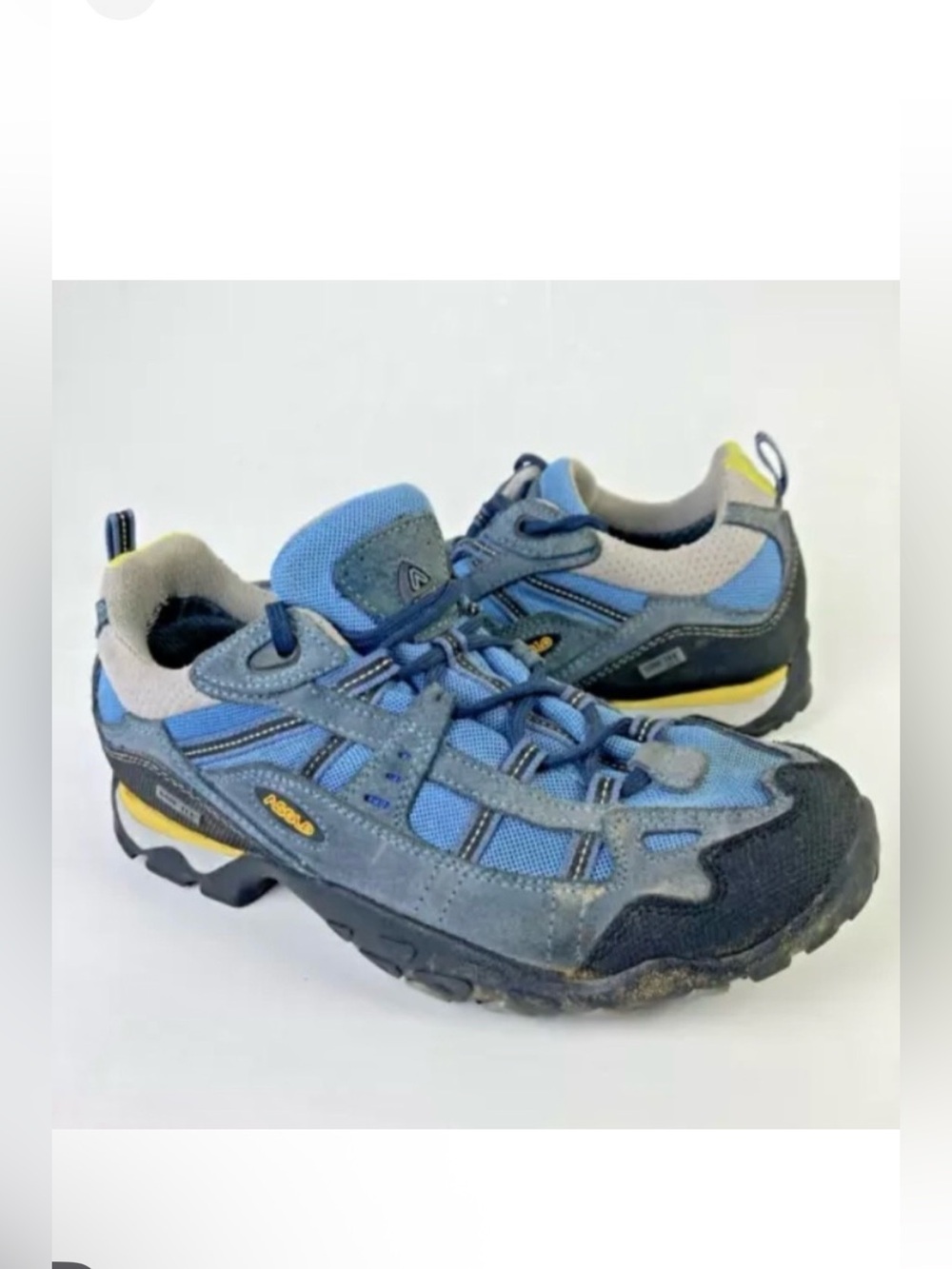 Asolo Transit Womens 6.5 Hiking Shoes low top blue vibran goretex waterproof